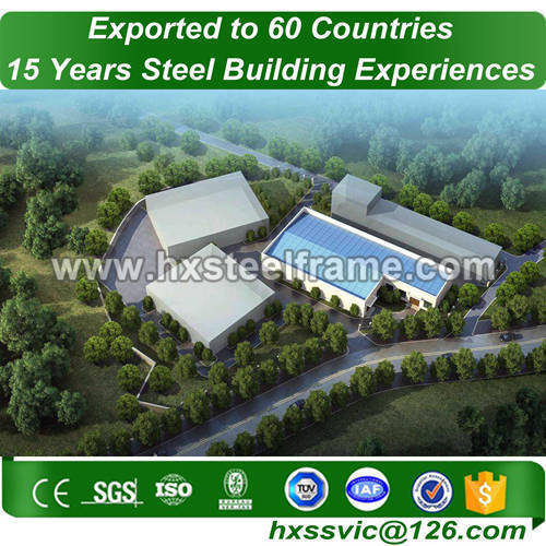 light gauge steel formed 50x60 metal building ISO9001 installed in Seoul