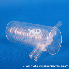 Quartz spiral tube Water treatment Clear or Milky Spiral Quartz Glass Tube for Heating