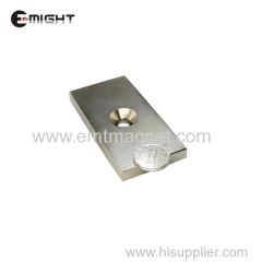 Sintered NdFeB Strong Magnet Countersink Block magnet Rare Earth Permanent Magnet Nickel Plated Neodymium Magnets