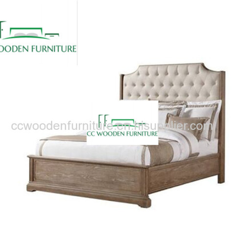 American country style birch wood bed farmhouse bed