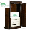 American pastoral style solid wood wardrobe amboyer armoire