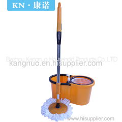 Good quality 360 rotating magic mop Dual Drive spin Mop with stainless steel bucket