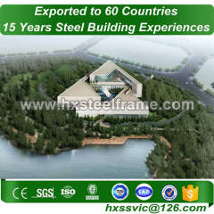 steel building erection made of welded H column use ASTM steel sale to Namibia