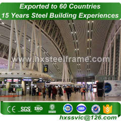 space steel structure building and space frame building ISO9001 sale to Quito