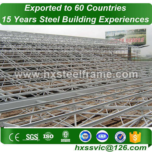 space steel structures building and space frame building with Long-life