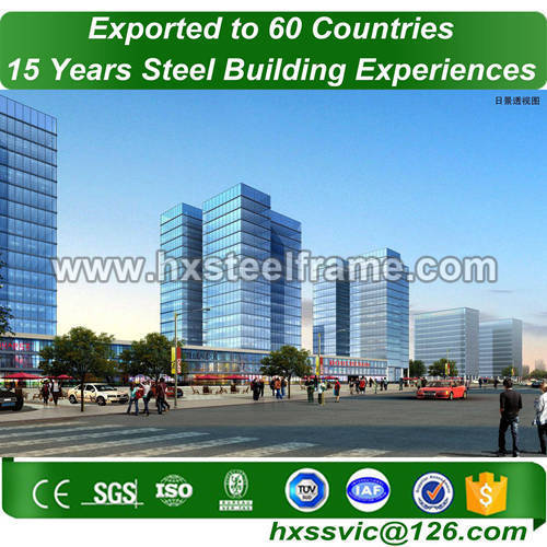 steel frame architecture made of light steel Pre-fabricated hot sale in Egypt