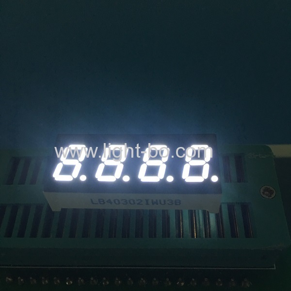 Ultra branco de 4 dígitos 0,3 "7 segmentos Display LED ânodo comum para o painel de instrumentos