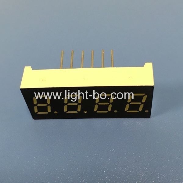 Ultra white 4 digit 0.3" 7 segment led display common anode for instrument panel