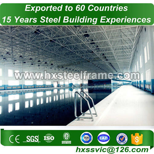 steel space frame building made of steel frame work cost-saving superiorly cut