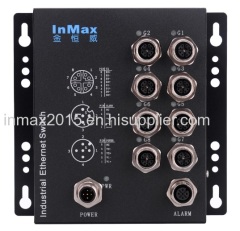 8 Port M12 Railway Gigabit Industrial Ethernet Switch