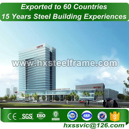 steel buildings made of light gauge steel ISO verified sale to South America