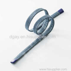 Flat braided drawcord with silicone tips for garments