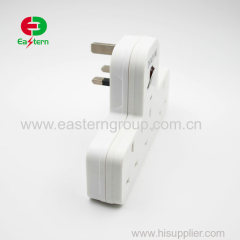 uk standard wall socket 13amp plug 3 way