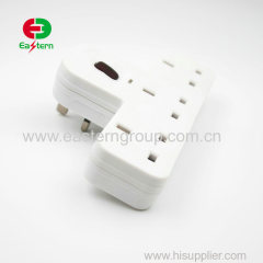 uk standard wall socket 13amp plug 3 way