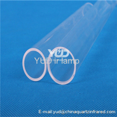 Fused silica quartz glass infrared heating tube
