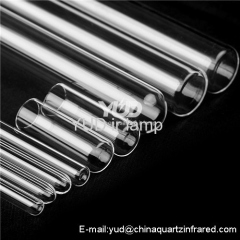 Fused silica quartz glass infrared heating tube