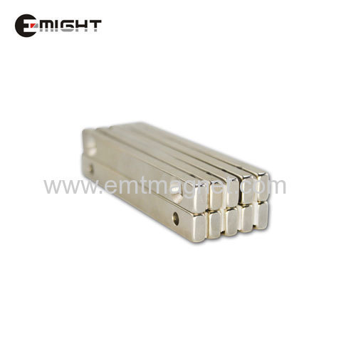 Sintered NdFeB Strong Magnet Countersink Block magnet Rare Earth Permanent Magnet Nickel Plated Custom Neodymium Magnet