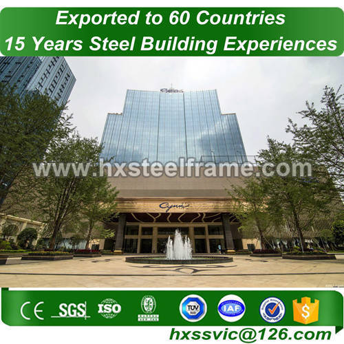 galvanized steel buildings made of steelframing hot Sell for France client