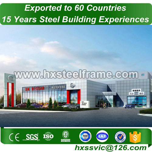 galvanized steel frame building made of structure light outdoor at Egypt area