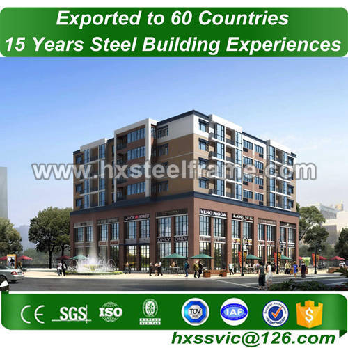 steel structure building made of light gauge steel low-cost nice erected