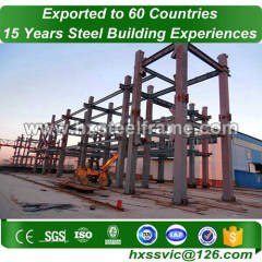 steel structure building made of peb structure lightweight to Tunisia market