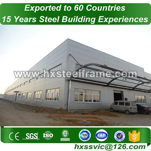 factory construction building made of built-up H beam ISO9001 to Guyana market
