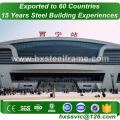 lightweight building construction and prefab metal buildings SGS certified