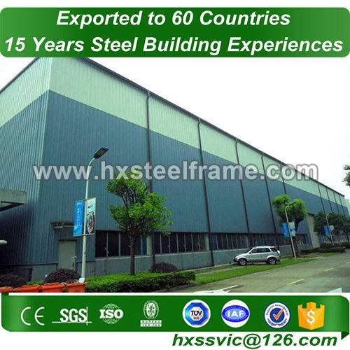 standard factory building made of heavy steel fireproof to Azerbaijan customer