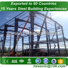 steel building barn made of steel frame components long life sale to Cambodia