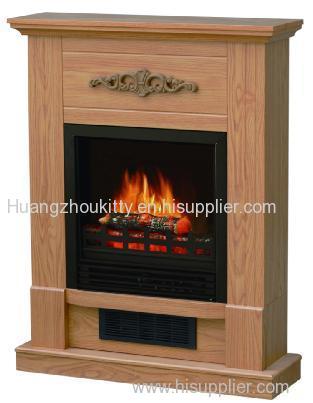 Decorative freestanding electric fireplace