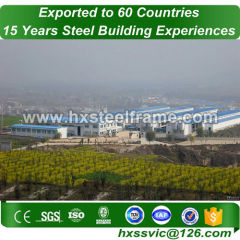 agricultural metal buildings made of welded H beam long life for Ankara client