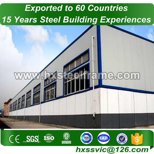 steel structure industrial building made of Structural Steel Fabrication installed in Kuwait