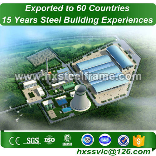 green factory building and industrial steel structures with CE deftly produced