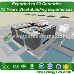 metal builings made of frame structural system AWS welding hot sale in Belize