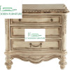 European-style French wooden bedside table end table nightstand