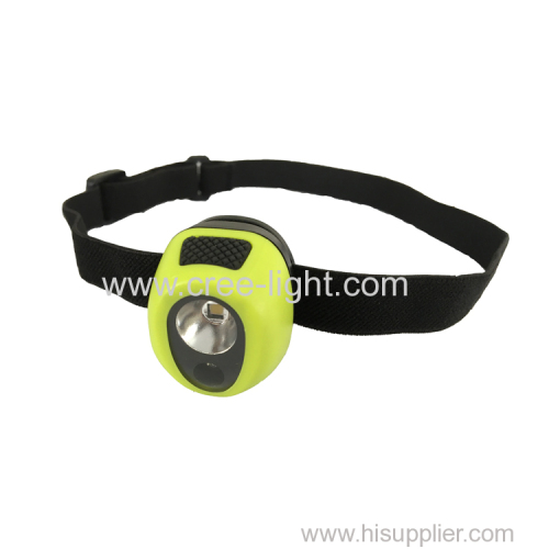 patented two led grade IPX7 waterproof children's mini headlamp