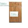 Continental pastoral style four-doors wardrobe solid wood wardrobe sagers armoire