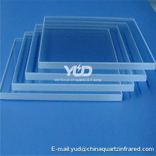 High light transmittance 92- 99.5% circular transparent uv quartz glass plate