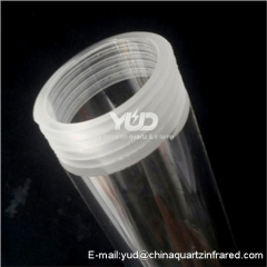 Custom threaded orifice quartz optics corrosion-resistant