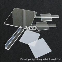 glass UV transmittance round square quartz sheet