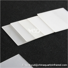 Milky white fused silica flame polished clear quartz glass tubes