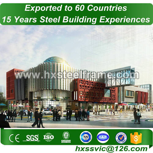 comercial building made of metal frame material rust proof to Lima market