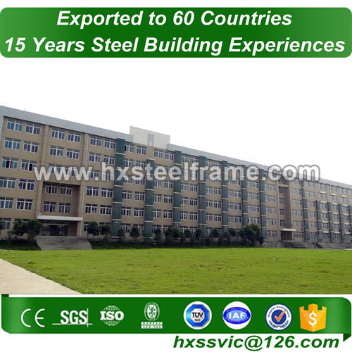 commercial metal framing building made of light steel structure recyclable