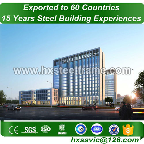 commercial modular buildings made of H steel column good price to China market