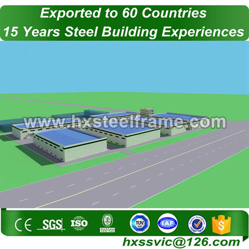 prefabricated steel structures formed metal building frame of three story