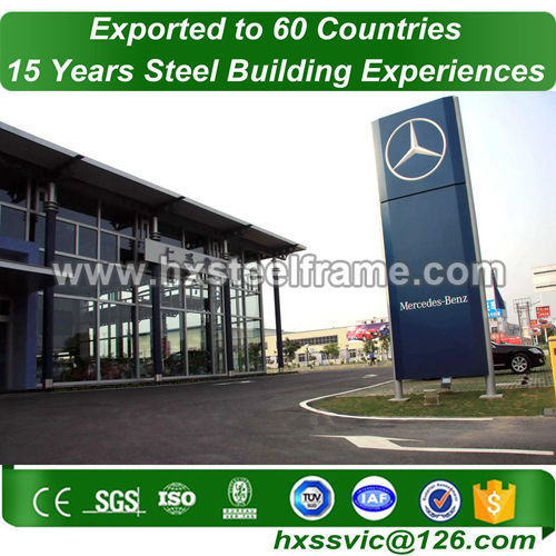 small metal buildings and pre engineered steel building with ISO sale to China