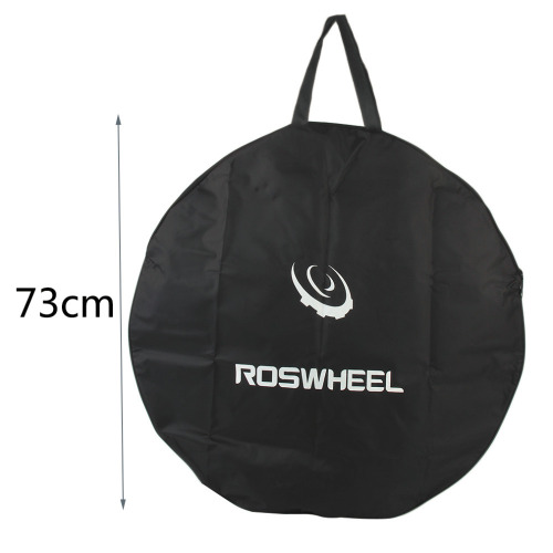 transport pouch carrier for bike wheel