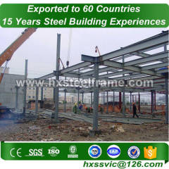 steel building frame made of famous steel structures heavy-duty at Europe area