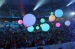 Inflatable led throw balls for concert