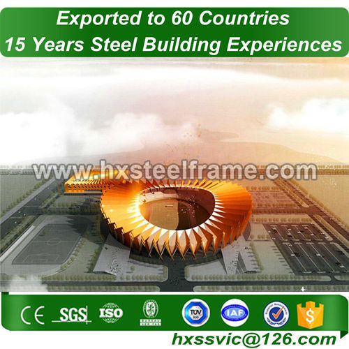 round metal buildings and steel building packages with frame precisely painted